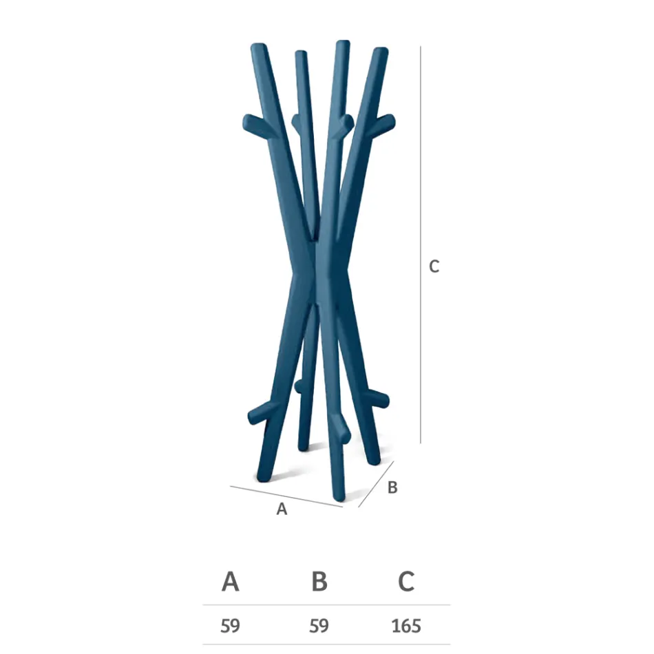 حامل معاطف من البولي إيثيلين الملون صنع في إيطاليا - بيتي Viadurini