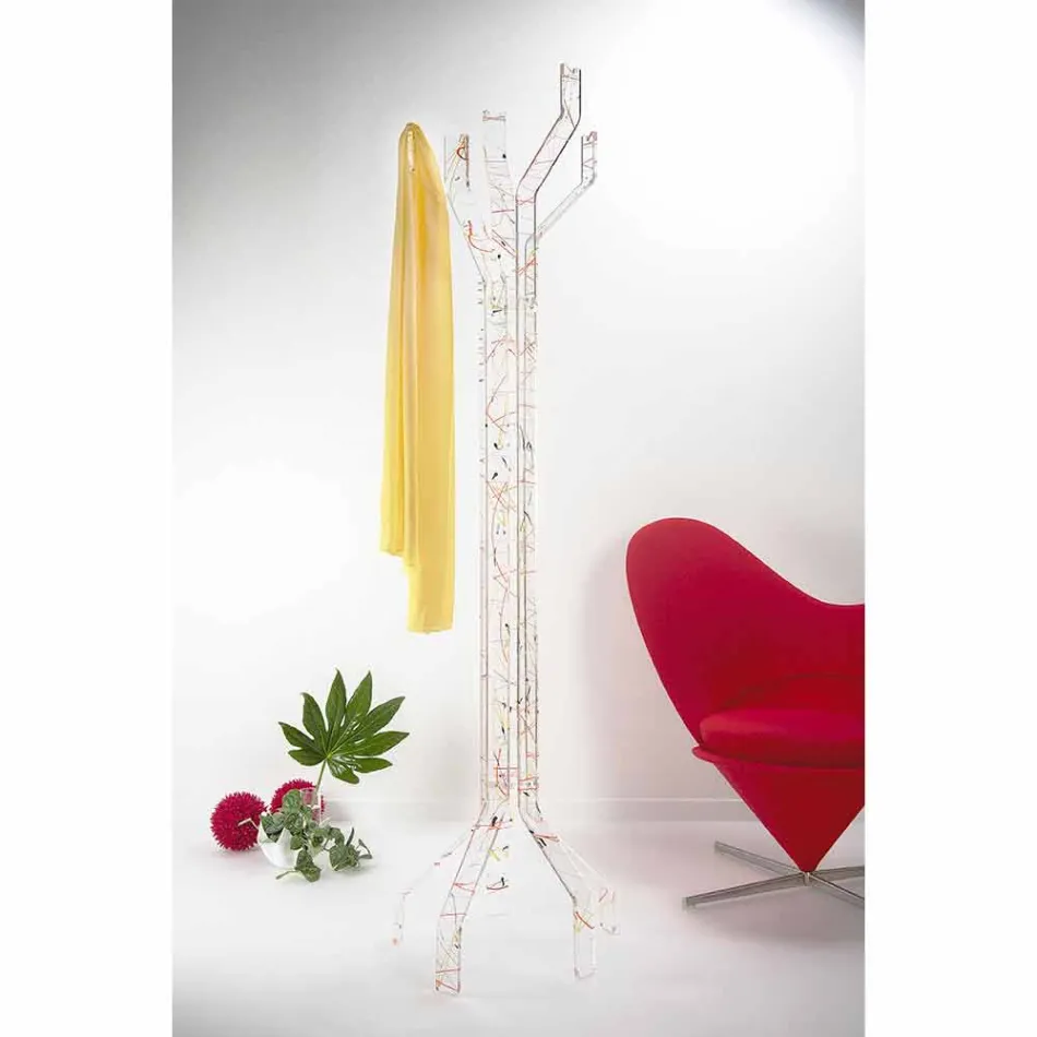 شماعة معاطف أرضية حديثة متعددة الألوان مصنوعة في إيطاليا، أندريا Viadurini