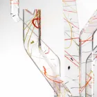 شماعة معاطف أرضية حديثة متعددة الألوان مصنوعة في إيطاليا، أندريا Viadurini