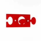 شماعات حائط من زجاج شبكي ملون بتصميم فردي - 4 قطع - فراتاك Viadurini