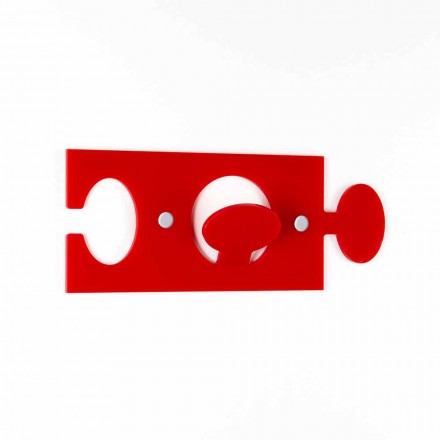 شماعات حائط من زجاج شبكي ملون بتصميم فردي - 4 قطع - فراتاك Viadurini