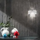 زخارف كلاسيكية من المعدن الذهبي أو الفضي مع قلادات من الكريستال - جيروم Viadurini