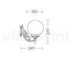 تطبيق مع كرة أكريليك وهيكل من الألومنيوم المصبوب - Trovanero Viadurini
