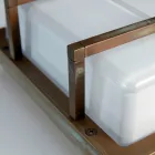 مصباح جداري خارجي من النحاس الأصفر، قاعدة E27، بتصميم هندسي، صنع في إيطاليا - كريستال Viadurini