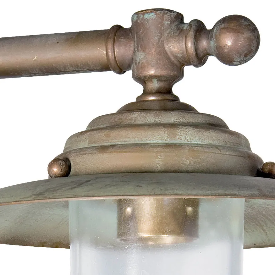 مصباح جداري خارجي من إلفيكو مصنوع من النحاس والزجاج الشفاف، ومصنف بمعيار IP44. Viadurini