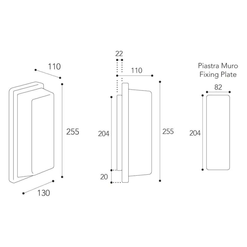 مصباح جداري خارجي عتيق من النحاس الأصفر مع مقبس E27 و IP44 - كريستال Viadurini