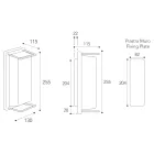 مصباح جداري خارجي عتيق من النحاس الأصفر، E27، وإضاءة أنيقة - كريستال Viadurini