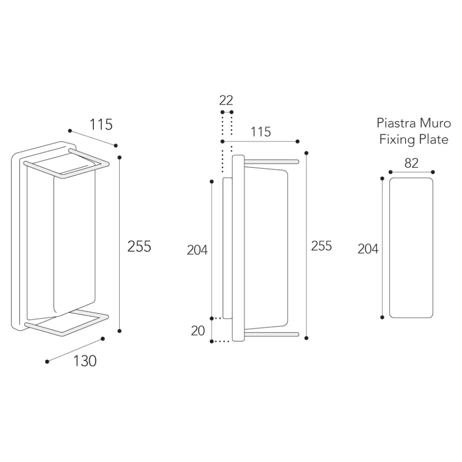 مصباح جداري خارجي عتيق من النحاس الأصفر، E27، وإضاءة أنيقة - كريستال Viadurini