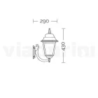 زينة الحدائق المصنوعة من الألومنيوم والزجاج الشفاف في إيطاليا - Scintilla Viadurini