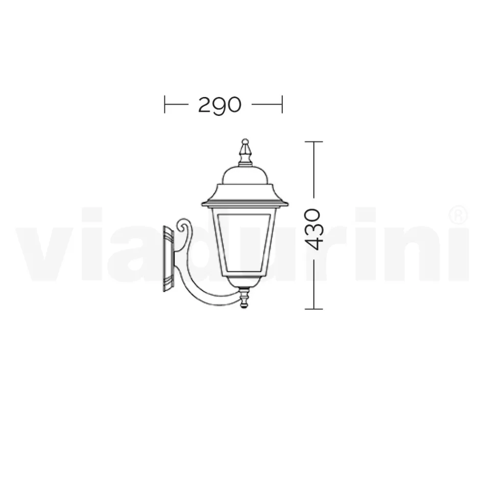 زينة الحدائق المصنوعة من الألومنيوم والزجاج الشفاف في إيطاليا - Scintilla Viadurini