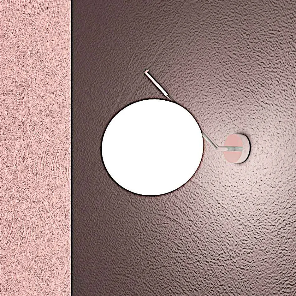 مصباح حائط من الزجاج الفينيسي المنفوخ يدويًا - ثلجي Viadurini