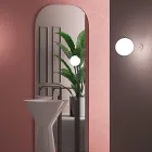 مصباح حائط من الزجاج الفينيسي المنفوخ يدويًا - ثلجي Viadurini