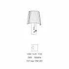 مصباح حائط بتصميم هيكل معدني أسود وأورجانزا مصنوع في إيطاليا - بوم Viadurini