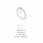 مصباح حائط بتصميم من الألومنيوم الأسود والنحاس الطبيعي، صنع في إيطاليا - نورما Viadurini