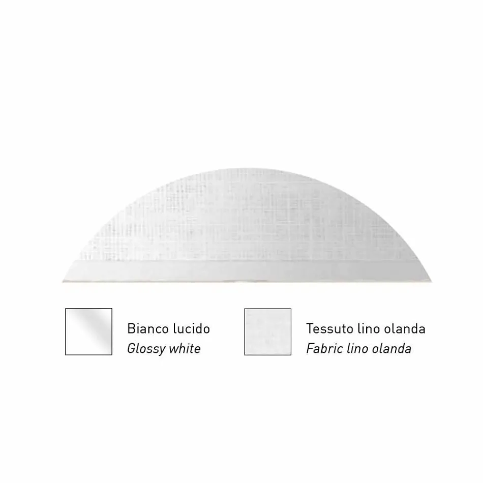 مصباح حائط بتصميم معدني باللون الفضي أو الأبيض، صنع في إيطاليا - Jump Viadurini