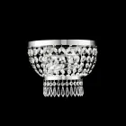 زينة حديدية وذهبية مصنوعة في إيطاليا مرصعة بأحجار الراين لتزيين الديكور الداخلي - النمسا Viadurini