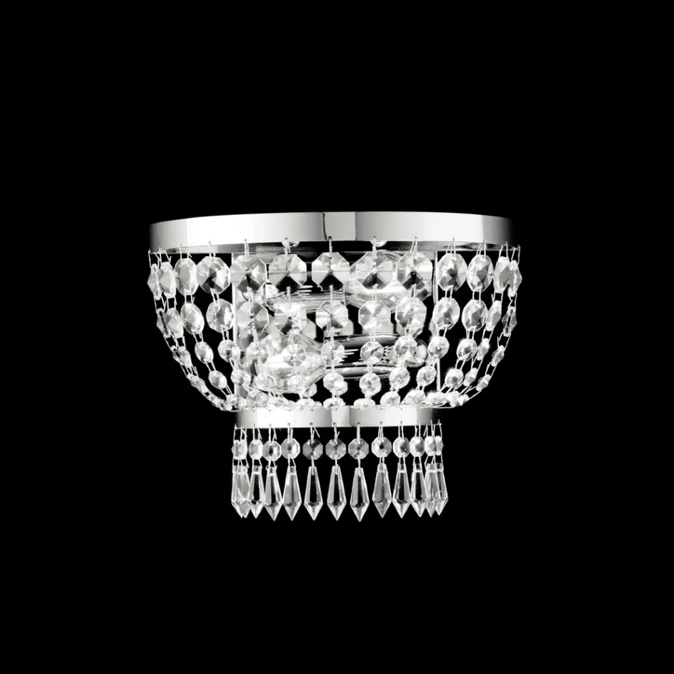 زينة حديدية وذهبية مصنوعة في إيطاليا مرصعة بأحجار الراين لتزيين الديكور الداخلي - النمسا Viadurini