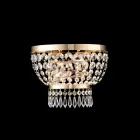 زينة حديدية وذهبية مصنوعة في إيطاليا مرصعة بأحجار الراين لتزيين الديكور الداخلي - النمسا Viadurini