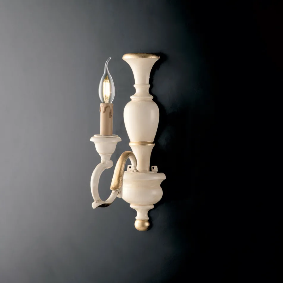 مصابيح جدارية خشبية مصنوعة في إيطاليا لتزيين الديكور الداخلي - فلورنسا Viadurini