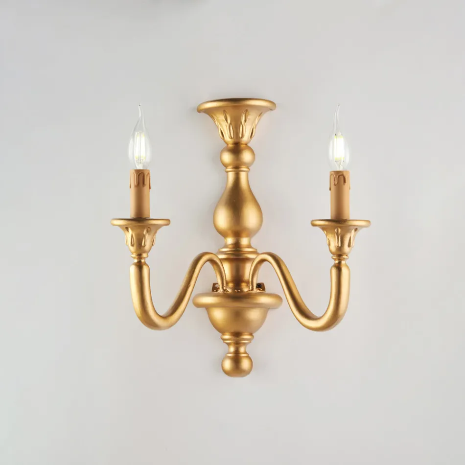 مصابيح جدارية خشبية مصنوعة في إيطاليا لتزيين الديكور الداخلي - سيينا Viadurini