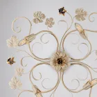 مصباح جداري من الكروم المعدني بتقنية LED لإضاءة أنيقة وعملية - فيوري Viadurini