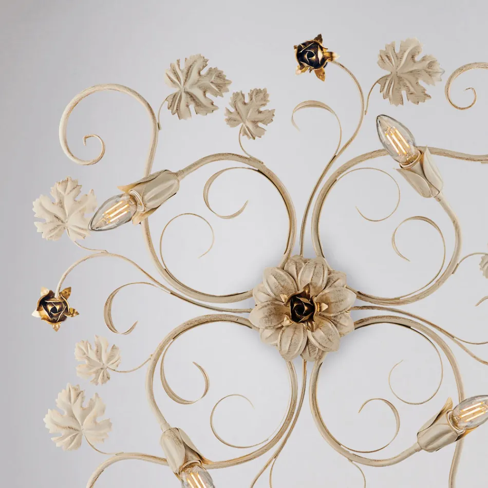 مصباح جداري من الكروم المعدني بتقنية LED لإضاءة أنيقة وعملية - فيوري Viadurini