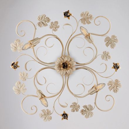 مصباح جداري من الكروم المعدني بتقنية LED لإضاءة أنيقة وعملية - فيوري Viadurini