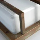 مصباح حائط عتيق من النحاس الأصفر، قاعدة E27، وإضاءة جوية، صنع في إيطاليا - كريستال Viadurini