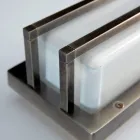 مصباح حائط عتيق من النحاس الأصفر، قاعدة E27، وإضاءة جوية، صنع في إيطاليا - كريستال Viadurini