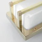 مصباح حائط عتيق من النحاس الأصفر، قاعدة E27، وإضاءة جوية، صنع في إيطاليا - كريستال Viadurini