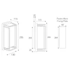 مصباح حائط نحاسي عتيق مصنوع بالكامل في إيطاليا - كريستال Viadurini