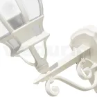 مصباح حائط خارجي بتصميم عتيق مصنوع من الألومنيوم الأبيض، صنع في إيطاليا - دودو Viadurini