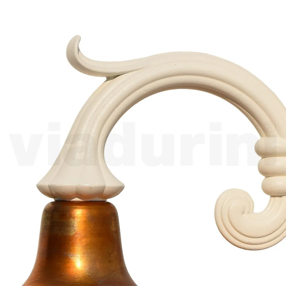 زينة حديقة عتيقة من الألومنيوم والنحاس صنع في إيطاليا - أديلا Viadurini