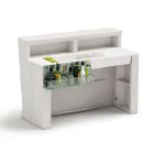 منضدة بار مضيئة مع ملحق منظم وحامل زجاجات - تقرير Viadurini