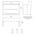 منضدة بار مضيئة مع ملحق منظم وحامل زجاجات - تقرير Viadurini