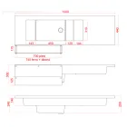منضدة بار مضيئة مع ملحق منظم وحامل زجاجات - تقرير Viadurini