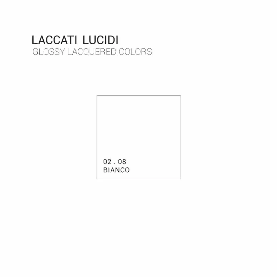 قاعدة حوض معلق بتصميم عصري 85x55x55 سم من خشب أريا المطلي Viadurini