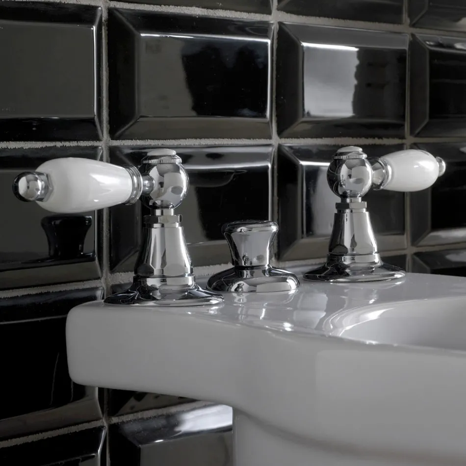 خلاط بيديه بثلاث فتحات مع نحاس داخلي - صنع في إيطاليا - نوريانا Viadurini