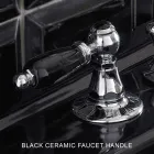 خلاط حوض بثلاث فتحات مع رافعات كلاسيكية مصنوعة يدويًا من النحاس - نوريانا Viadurini