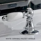 خلاط حوض بثلاث فتحات مع مصرف نحاسي بتصميم كلاسيكي مصنوع يدويًا - نوريانا Viadurini