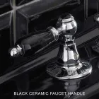 خلاط حوض بثلاث فتحات مع مصرف نحاسي بتصميم كلاسيكي مصنوع يدويًا - نوريانا Viadurini