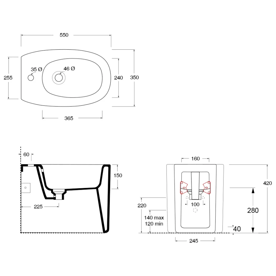 بيديه سيراميك مثبت على الأرض بألوان مختلفة، صنع في إيطاليا - فتاة Viadurini