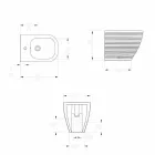 بيديه أرضي باللون الأبيض أو السيراميك المزجج ترابيا الملون Viadurini