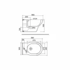 بيديه كلاسيكي بفتحة واحدة من السيراميك الأبيض صنع في إيطاليا - مروة Viadurini
