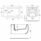 تصميم بيديه معلق من سيراميك جايولا الأبيض، صنع في إيطاليا Viadurini