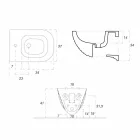 بيديه معلق بتصميم إيطالي الصنع من سيراميك ترابيا Viadurini