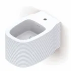 بيديه سيراميك معلق على الحائط بتصميم عصري تم إنتاجه في إيطاليا، هاملت Viadurini