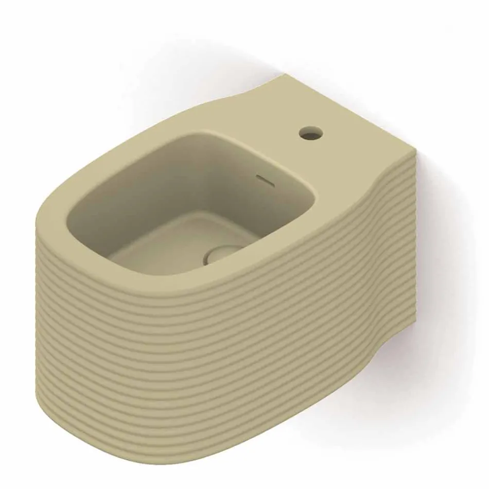 بيديه سيراميك معلق على الحائط بتصميم عصري تم إنتاجه في إيطاليا، هاملت Viadurini