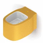 بيديه سيراميك معلق على الحائط بتصميم عصري تم إنتاجه في إيطاليا، هاملت Viadurini