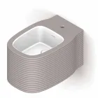 بيديه سيراميك معلق على الحائط بتصميم عصري تم إنتاجه في إيطاليا، هاملت Viadurini